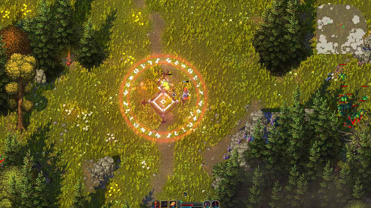 Picture showing the Dark Rital Warlock skills in Heroes of Hammerwatch 2.