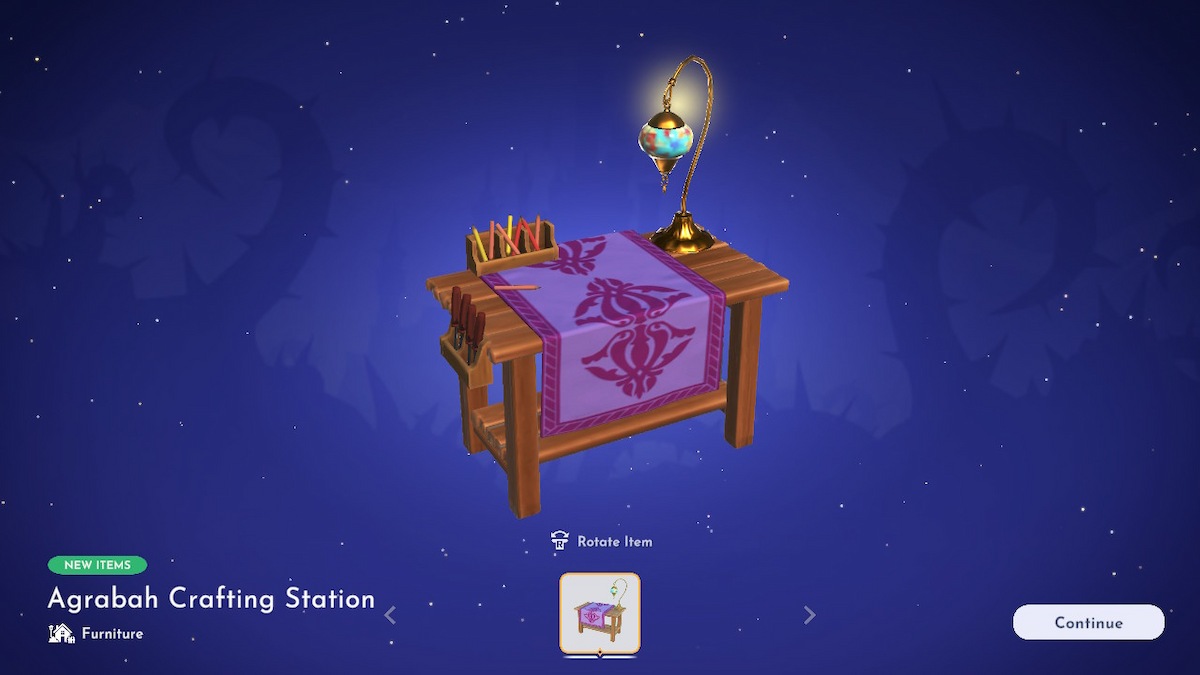Agrabah Crafting Table in DDV.