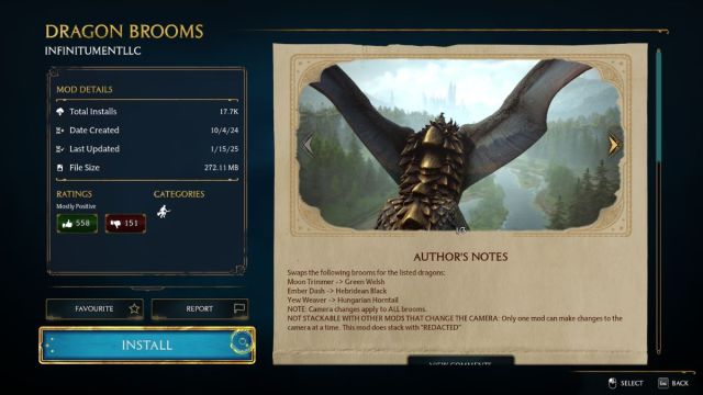 Dragon Brooms mod