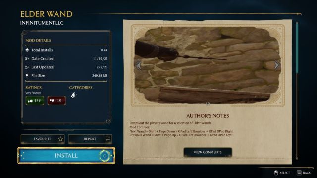 Elder Wand mod