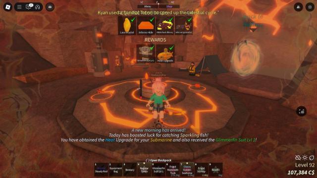 The Volcanic Vents quest in Fisch.
