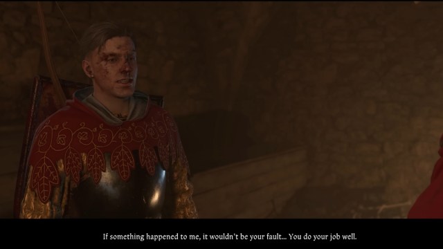 Hans dialogue romance during main quest italian job
