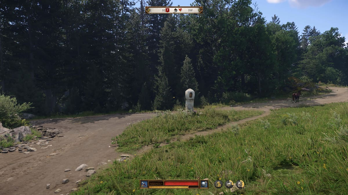 shrine on road to woods