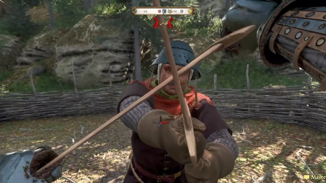 Kingdom Come Deliverance 2 clinching wooden sword pov against master tomcat enemy