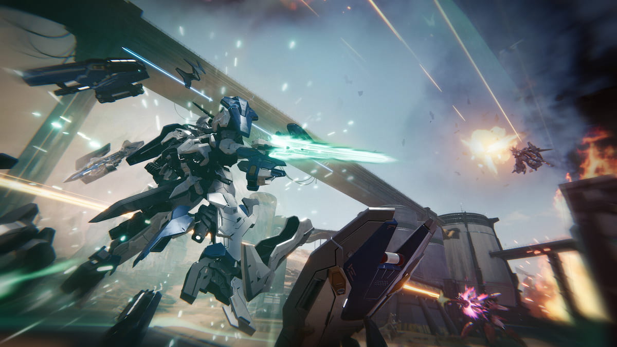 Mech fighting in Mecha BREAK