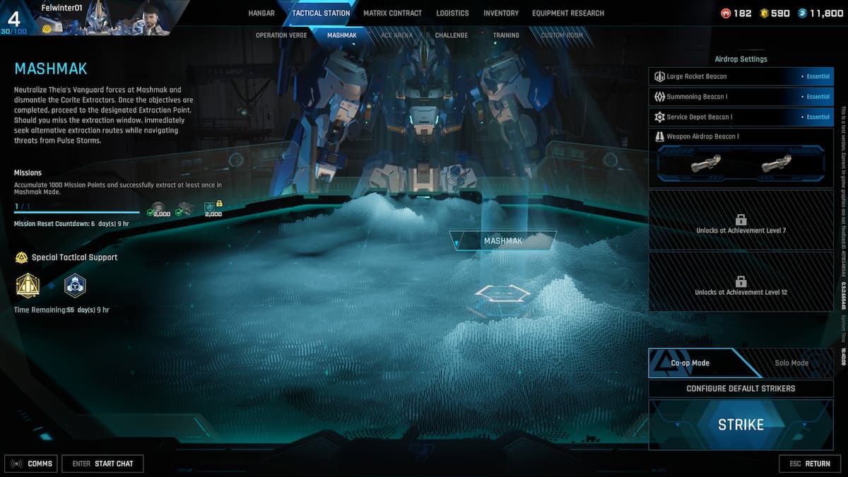 Mashmak missions in Mecha BREAK
