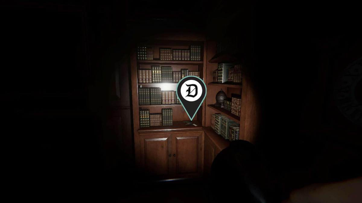 A Monkey Paw on a bookshelf on the second floor of Bleasdale Farmhouse in Phasmophobia.
