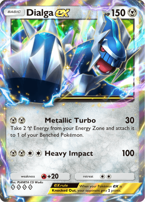 Dialga ex Pokémon TCG Pocket card.