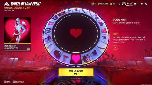 Wheel of Love event in THE FINALS