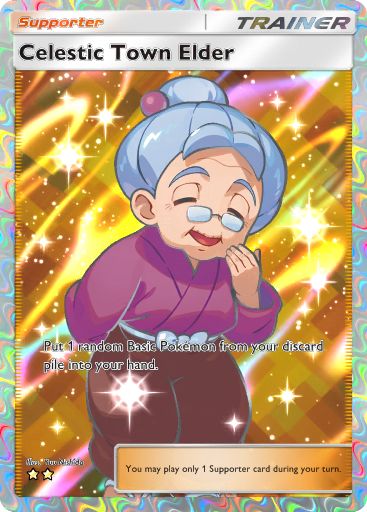 Celestic Town Elder from Triumphant Light in Pokemon TCG Pocket