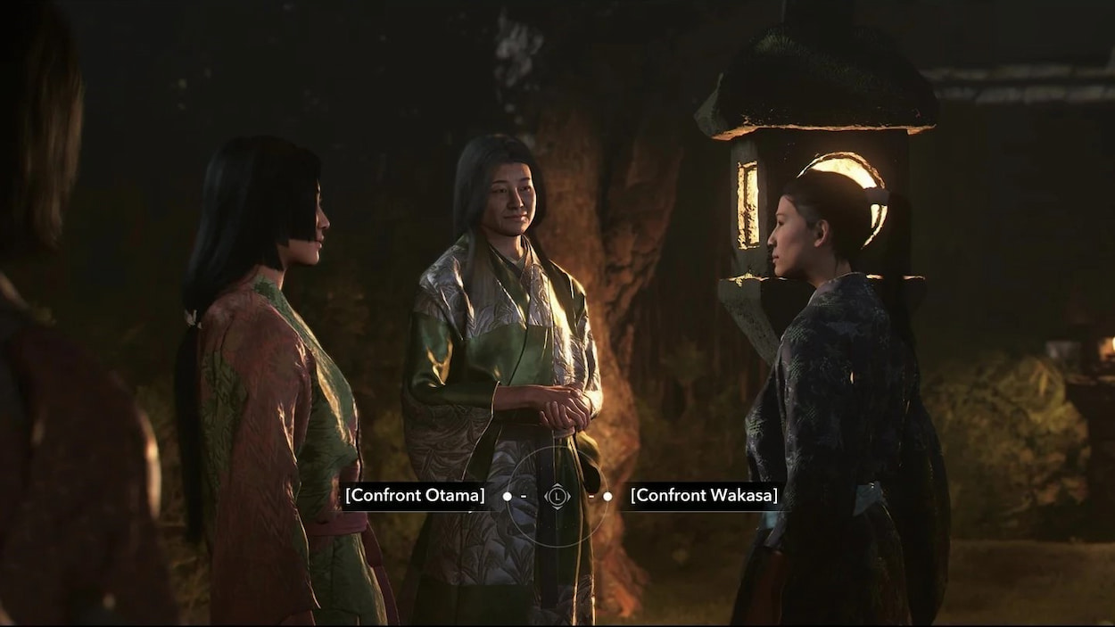 Image showing both Otama and Wakasa in AC Shadows.