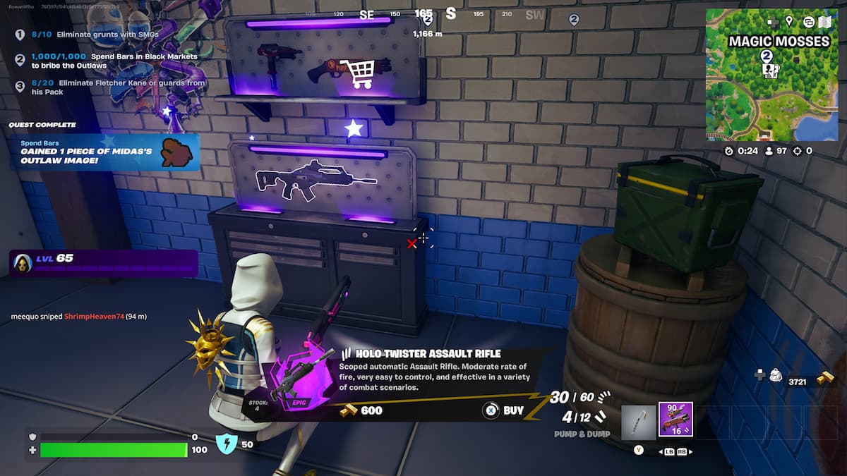 checking a locked outlaw chest