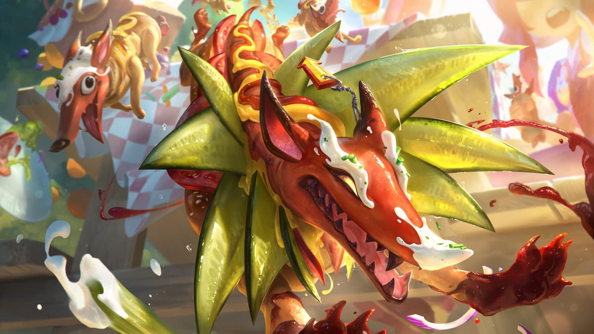 Picture showing the Glizzy Naafiri skin in League of Legends.