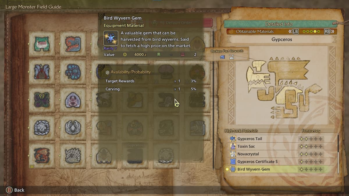 How to get Bird Wyvern Gem