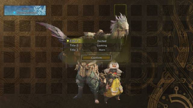 Changing title in MH Wilds