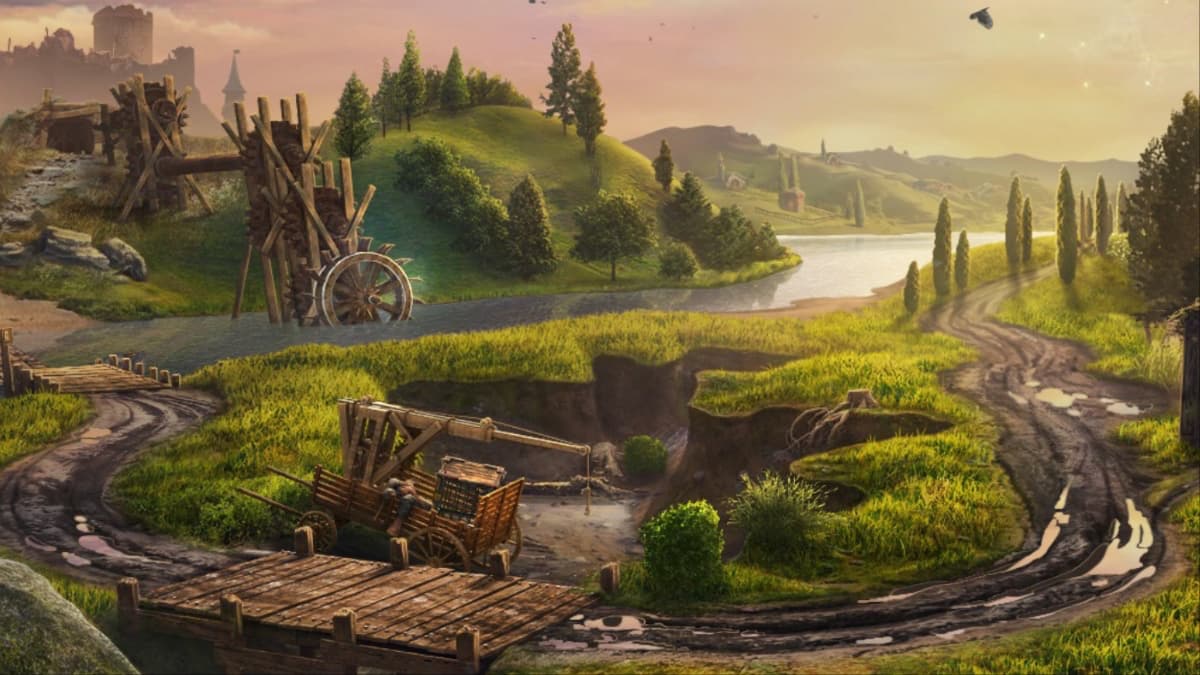 lost lands 10 scenic view of hills and trees with a castle int he background
