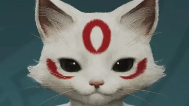 Image showing the Okami palico design in Monster Hunter Wilds.
