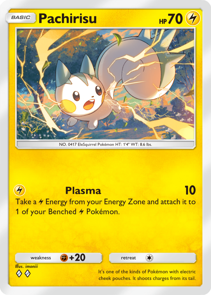 Pachirisu Pokémon TCG Pocket card.