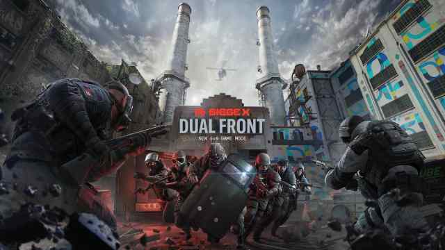 Two teams face off in Siege X's new mode, Dual Front.