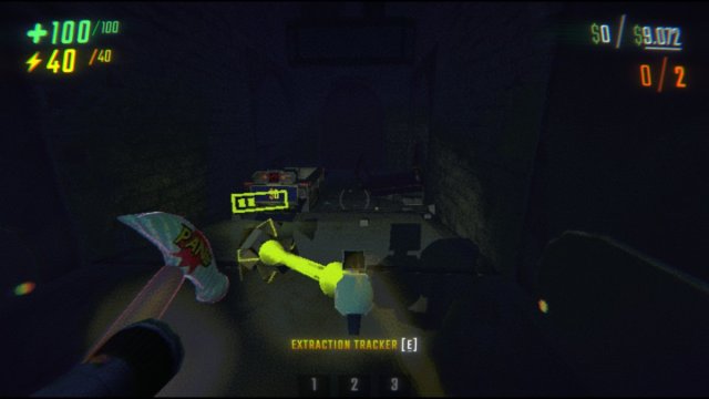 Looking at the Recharge Drone charging up the Extraction Tracker in R.E.P.O