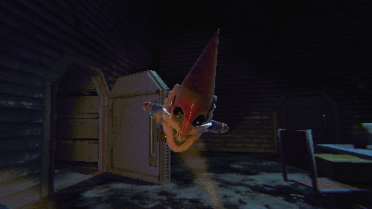 Lifting up a Gnome inside the McJannek Station in R.E.P.O.