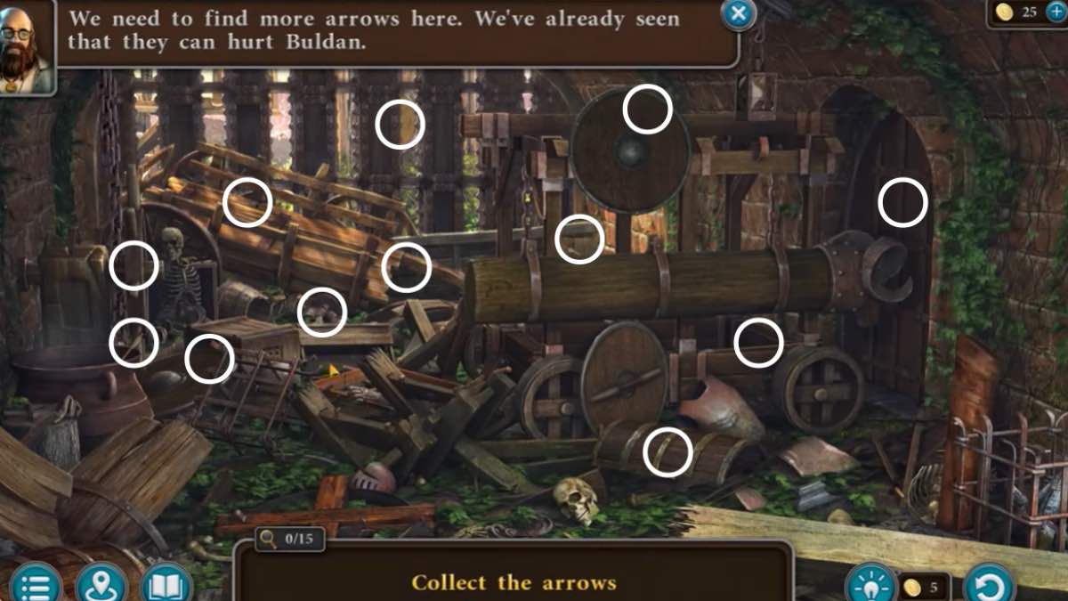 arrow locations