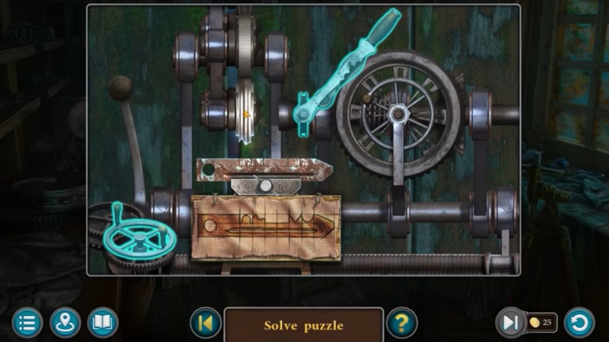crafting the key in the workshop