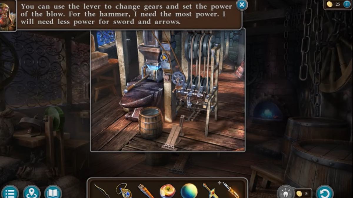 crafting the sword and arrows
