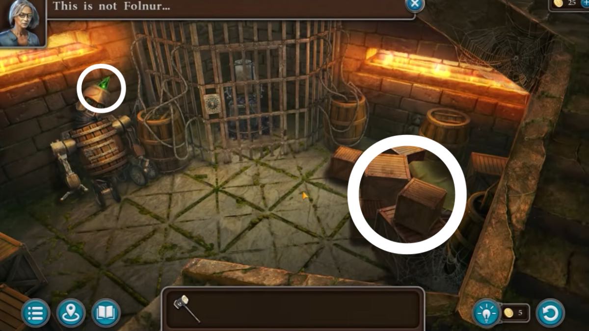 crystal and jail cell