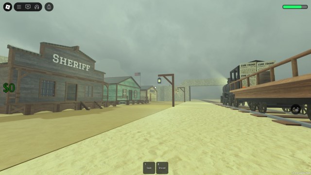 A town in Dead Rails.