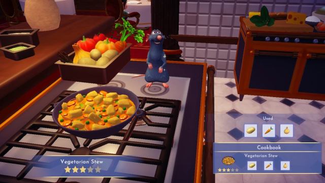 Cooking vegetarian stew in DDV.