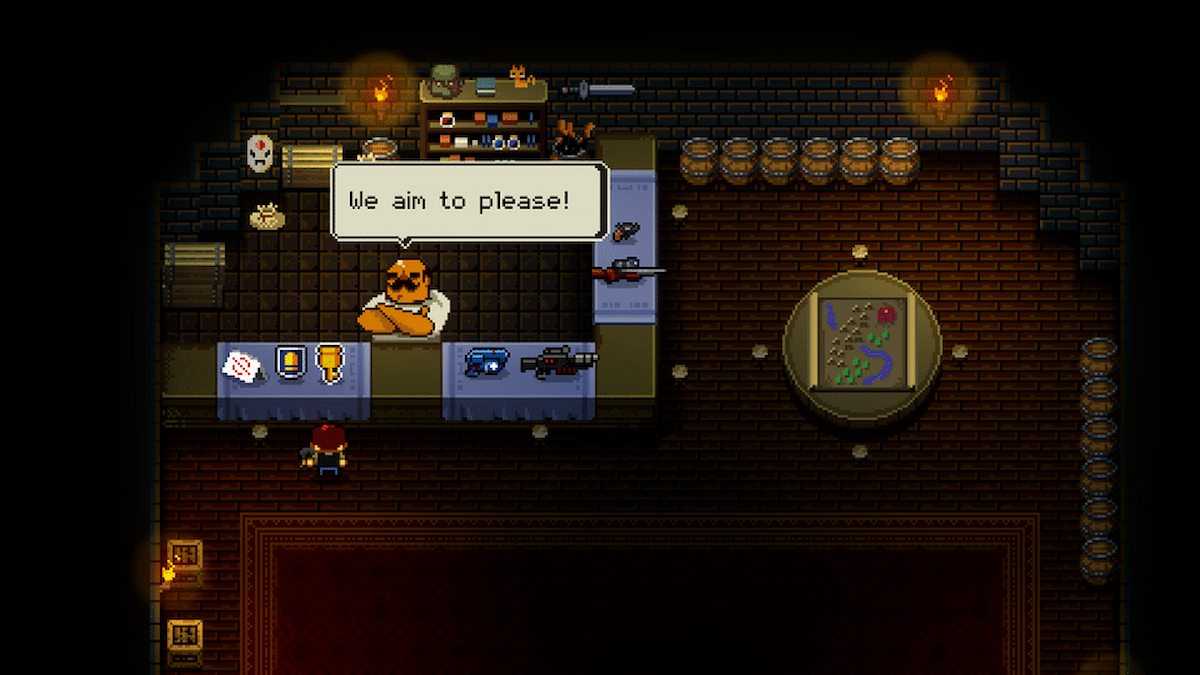 The bar in Enter the Gungeon.