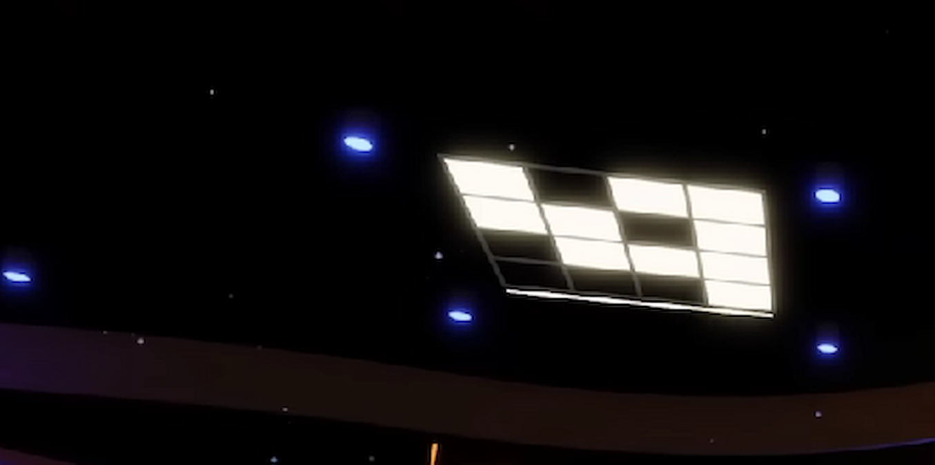 The ceiling pattern for the Mega Token quest in Hell's Kitchen
