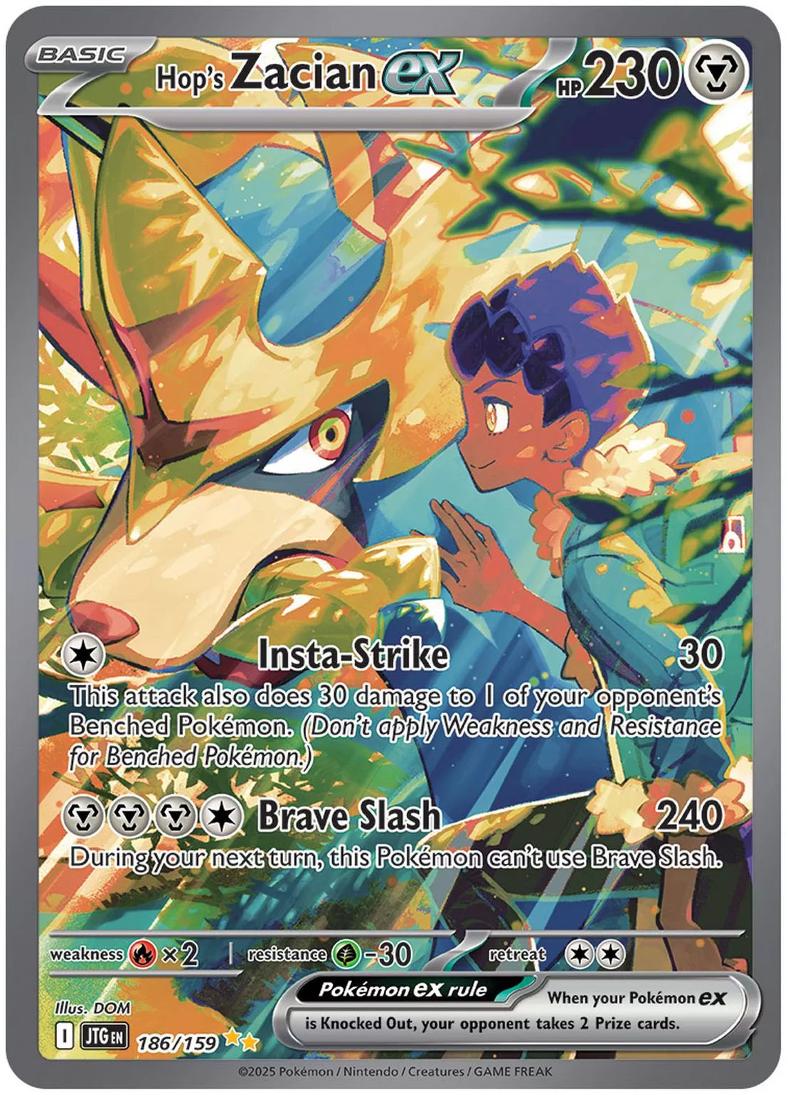Hop's Zacian ex from Journey Together