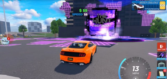 the way to the hunt quest in drive world