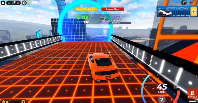 the first obby in drive world