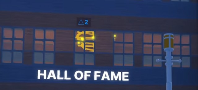 the second symbol was above the HOF sign 