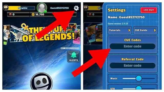 How to redeem CUE codes
