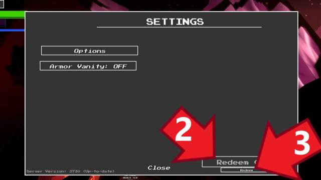 Undertale World Settings menu
