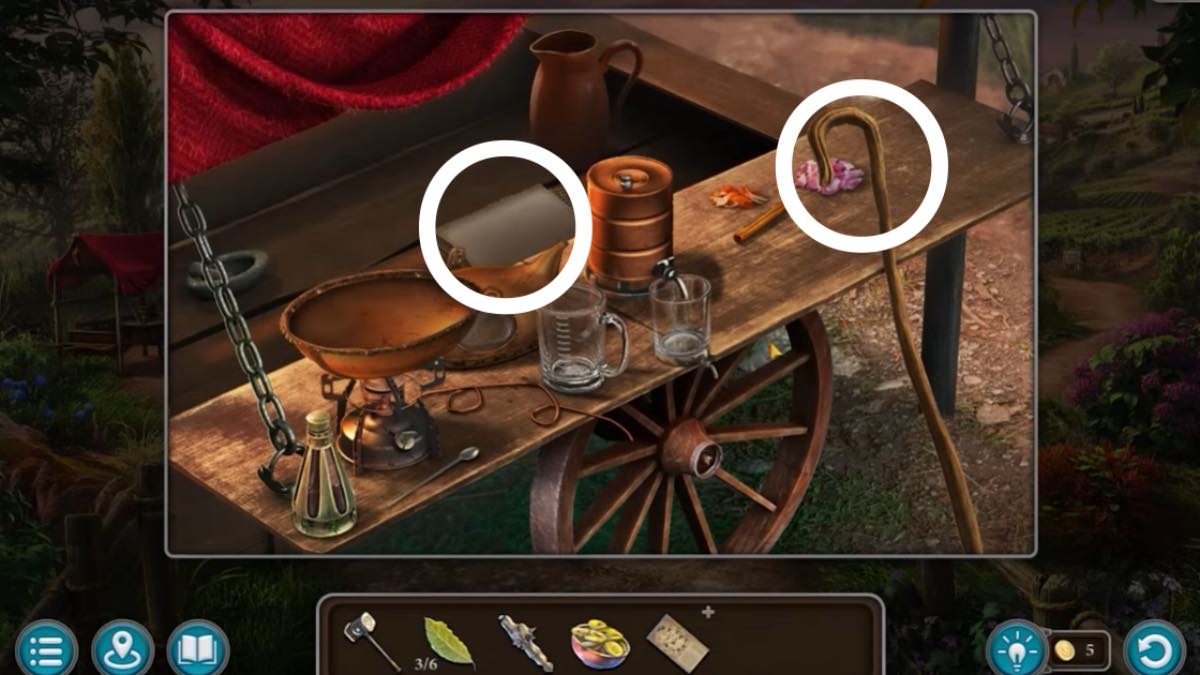jokos stall with staff and manuscript