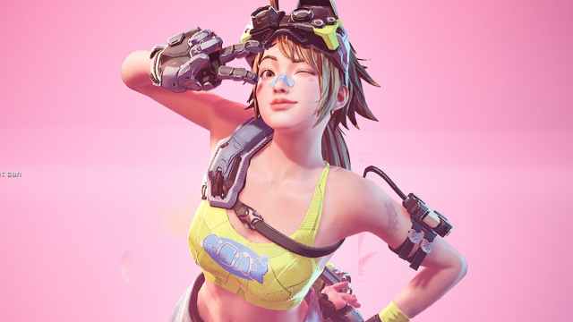 Nitro, a tech-savvy Lancer with goggles and a robotic hand in FragPunk.