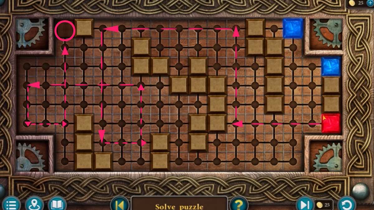 red gem path solution