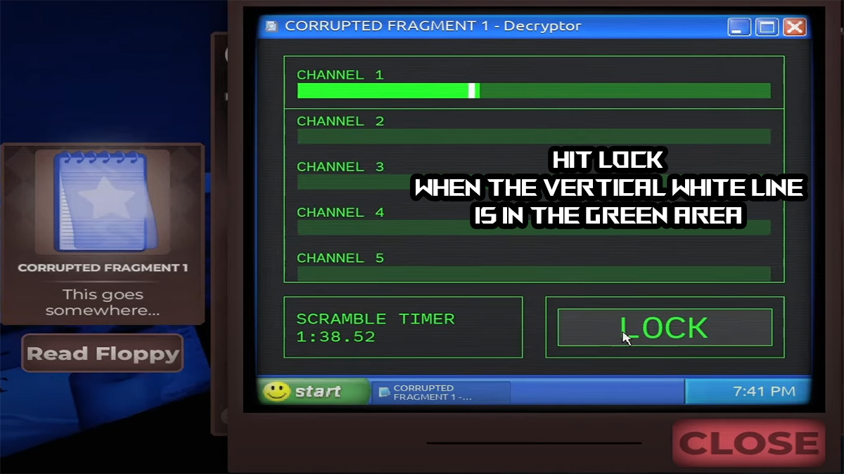 regretevator mega token floppy disk puzzle