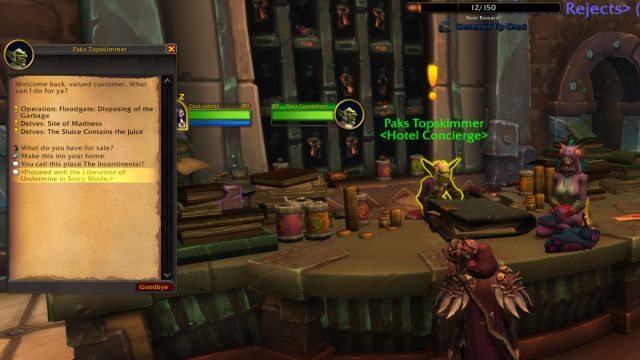 Player character in World of Warcraft Undermine entering the story mode raid.