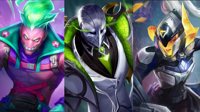 Teamfight Tactics set 14 4-costs brand, zed, sejuani 3 panel side by side remix