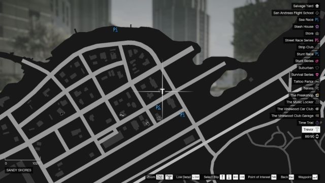 The "T" icon for Trevor's missions in GTA Online.