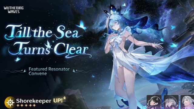 Wuthering Waves shorekeeper banner with rate up characters