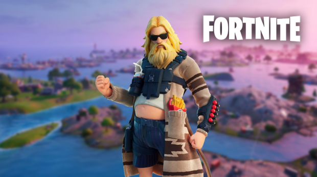 Screenshot of the Fortnite Relaxed Fit Jonesey skin.