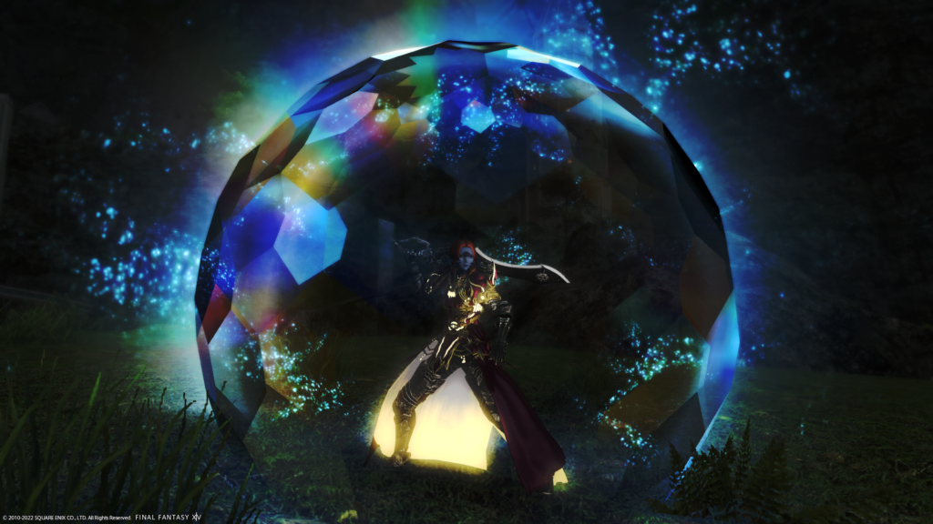 Gunbreaker using a shield ability.