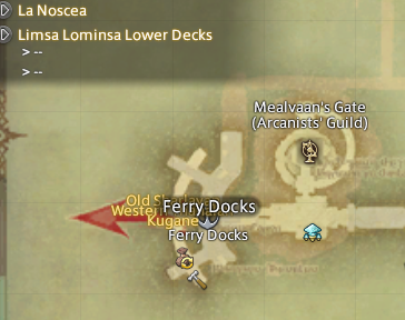 Limsa Lominsa map.